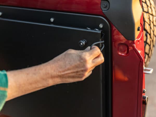 LC76 Rear Door Drop Down Table & Door Cards